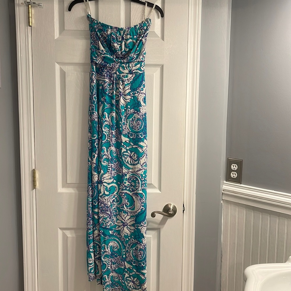 Lilly Pulitzer Strapless Maxi Dress XS